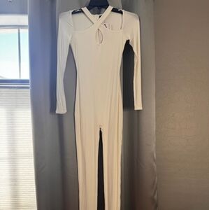 Brand new Naked Wardrobe White Jumpsuit-M